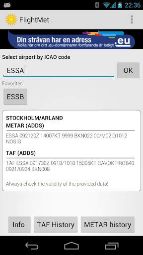 FlightMet Sweden screenshot 3