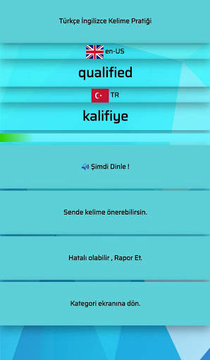 WordAppPractice İngilizce Türkçe Kelime Pratiği скриншот 4
