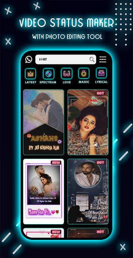 Jolly.ly – Video Status Maker - MV Master screenshot 1