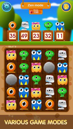 Funny Tiles: Monster Match 3 Puzzle screenshot 3