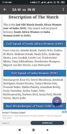 Guru Cric Fantasy winning Tips and Prediction team screenshot 3