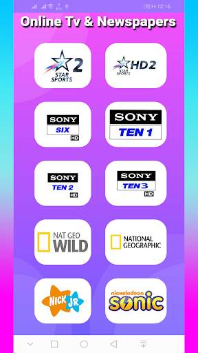 Live tv all newspaper - Mini browser screenshot 6