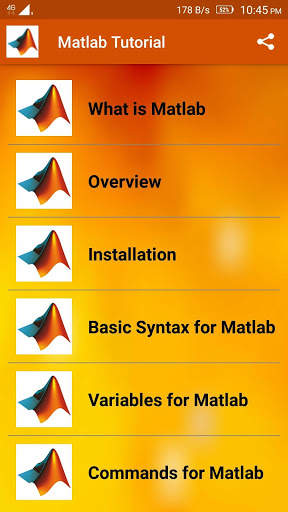 Matlab Tutorial 1 تصوير الشاشة