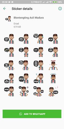 Stiker Kartun Whatsapp screenshot 1