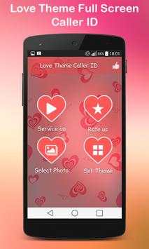 Photo Caller ID Love Theme 4 تصوير الشاشة