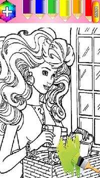 Princess girl coloring book screenshot 3