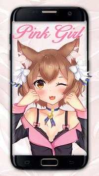 Sexy pink girl live wallpaper screenshot 1