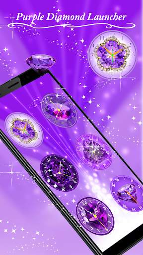 Purple Diamonds Launcher screenshot 4