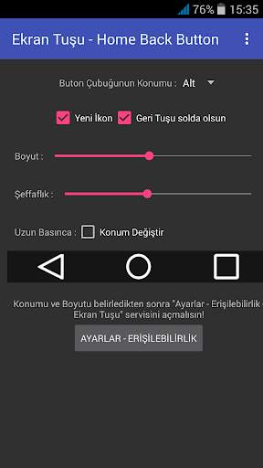 Ekran Tuşu - Home Back Button screenshot 3