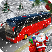 Amazing Christmas Tourist Bus Driving Simulator icon