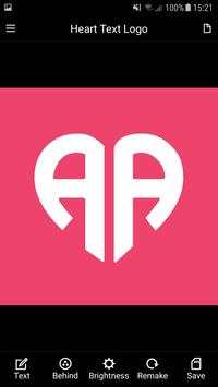 Heart Text Logo Maker (Heart Text Generator) screenshot 2