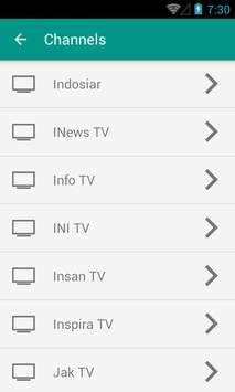 Indonesia TV Channels स्क्रीनशॉट 3