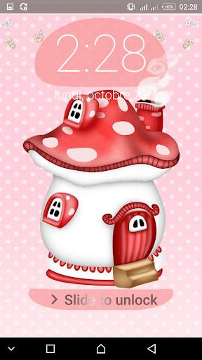 Cute Mushroom  password  LOCK SCREEN screenshot 4