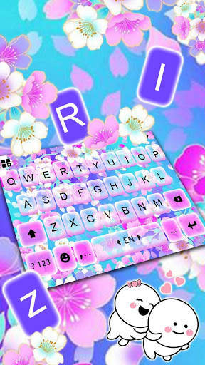 Bright Flowers 2 Keyboard Background screenshot 3