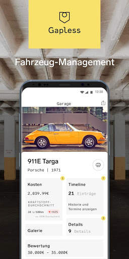 Gapless - Die Fahrzeug-App screenshot 1