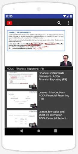 ACCA Financial Reporting FR Video Series 7 تصوير الشاشة