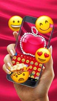Red Apple Diamond Free Theme for PhoneX OS11 screenshot 3