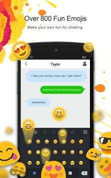 Flash Emoji Keyboard screenshot 1
