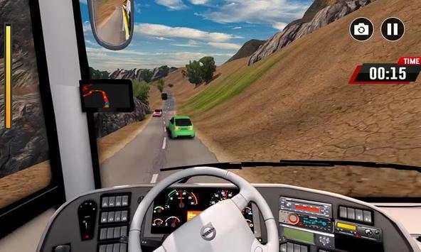Uphill Climb Bus Racing - mountain bus climb game screenshot 1