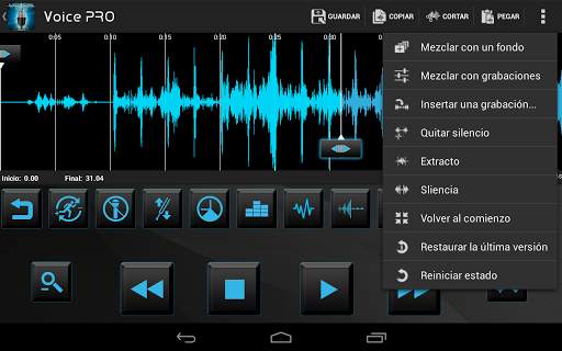 Voice PRO - HQ Audio Editor screenshot 1