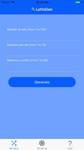 LottoGen screenshot 1