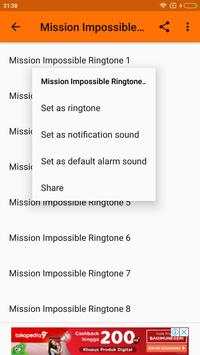 Free Ringtone Mission Impossible screenshot 3