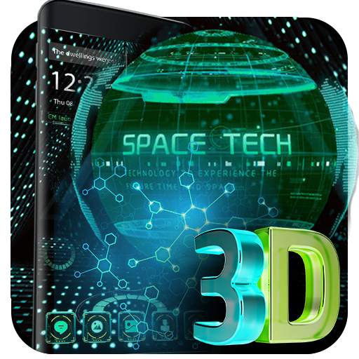 3D earth space tech theme 1.1.4