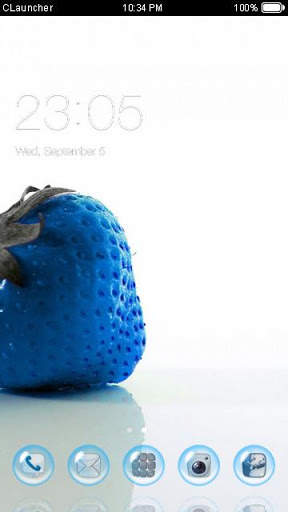 Pure Strawberry White Theme HD screenshot 1