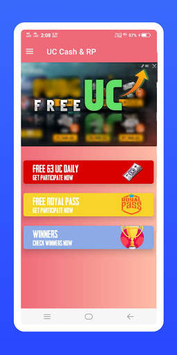 Free Uc And Royal Pass Metro S16 screenshot 1