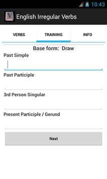 English Irregular Verbs Free screenshot 3