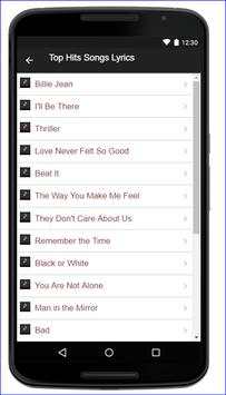 Michael Jackson Music Lyrics screenshot 3