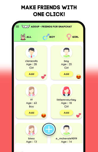 Friends For Snapchat - AddUp screenshot 2