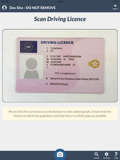 Apex Driving Licence Scanner screenshot 1