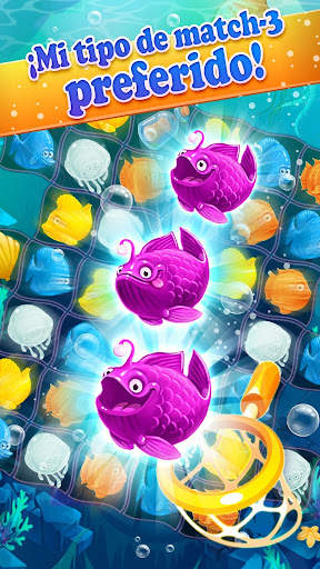 Mermaid-puzzle match-3 tesoros screenshot 9