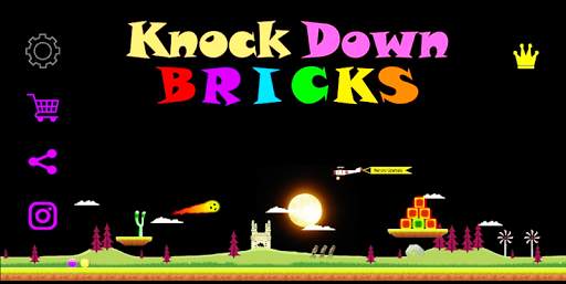 Knock Down Bricks - Free Games 2021 скриншот 1