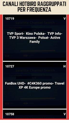 HotBird TV e canali RADIO INFO screenshot 1