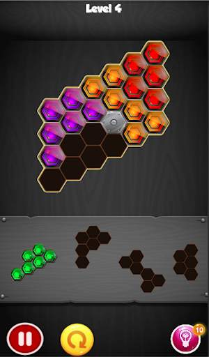 Hexa Block Puzzle King! screenshot 4