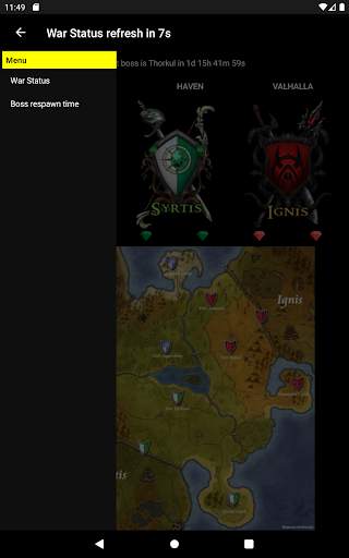 War Status for Regnum स्क्रीनशॉट 8