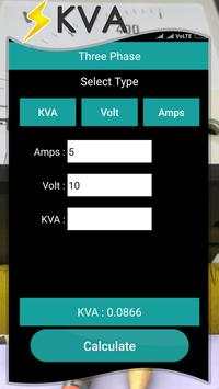 3 PHASE Kva Calculator screenshot 3