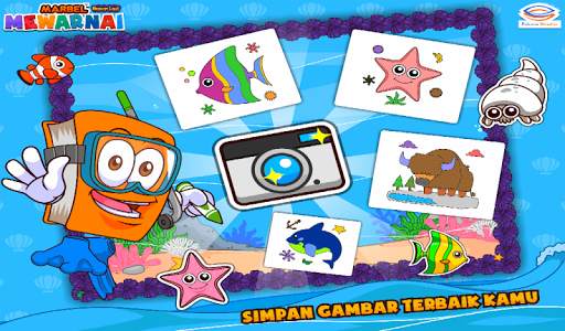 Marbel Mewarnai Hewan Laut screenshot 10