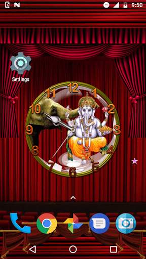 Ganesh Clock  live wallpaper screenshot 22
