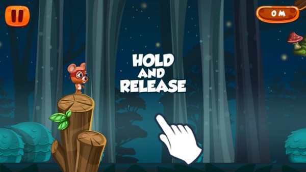 Flying with Rope Bear Game screenshot 2