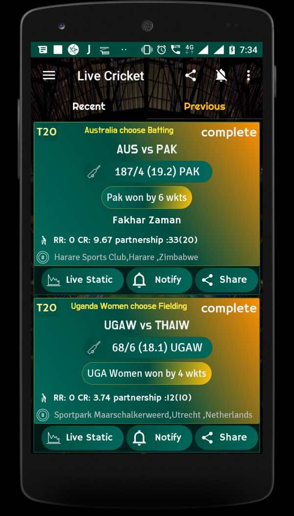 Live Cricket Score 2019 - schedule & Cricket NEWS screenshot 3