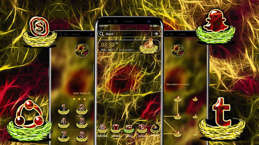 Fractal Neon Nest Launcher Theme screenshot 2