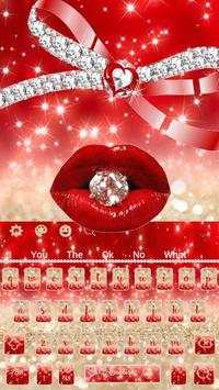 Diamond Red Lip Keyboard screenshot 1