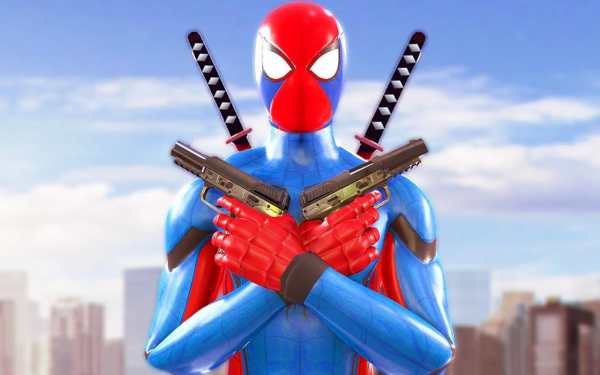 Flying Spider Hero Strange Vegas Gangster 1 تصوير الشاشة