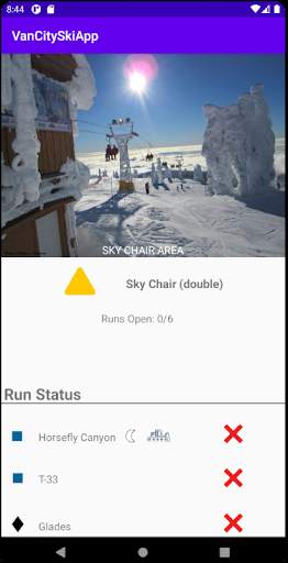 VanCitySkiApp screenshot 2