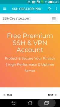 SSH CREATOR PRO screenshot 1