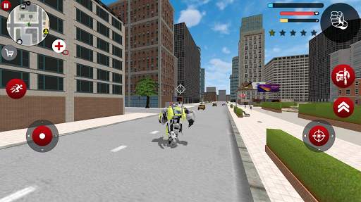 Green Robot Car Transformer Futuristic Supercar screenshot 4