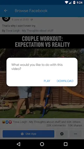 Quick Download for Facebook screenshot 3